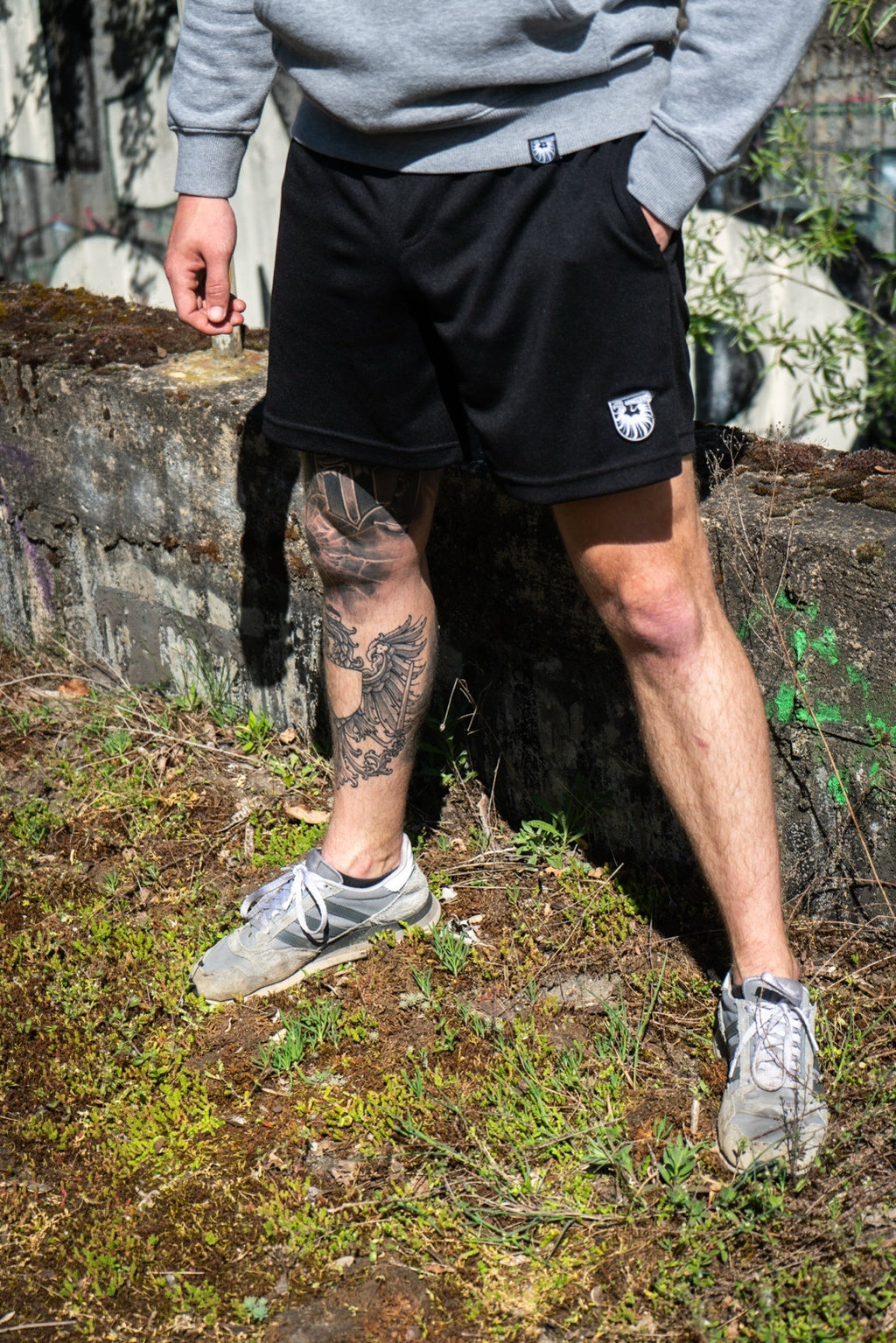 Wappen Shorts - Schwarz