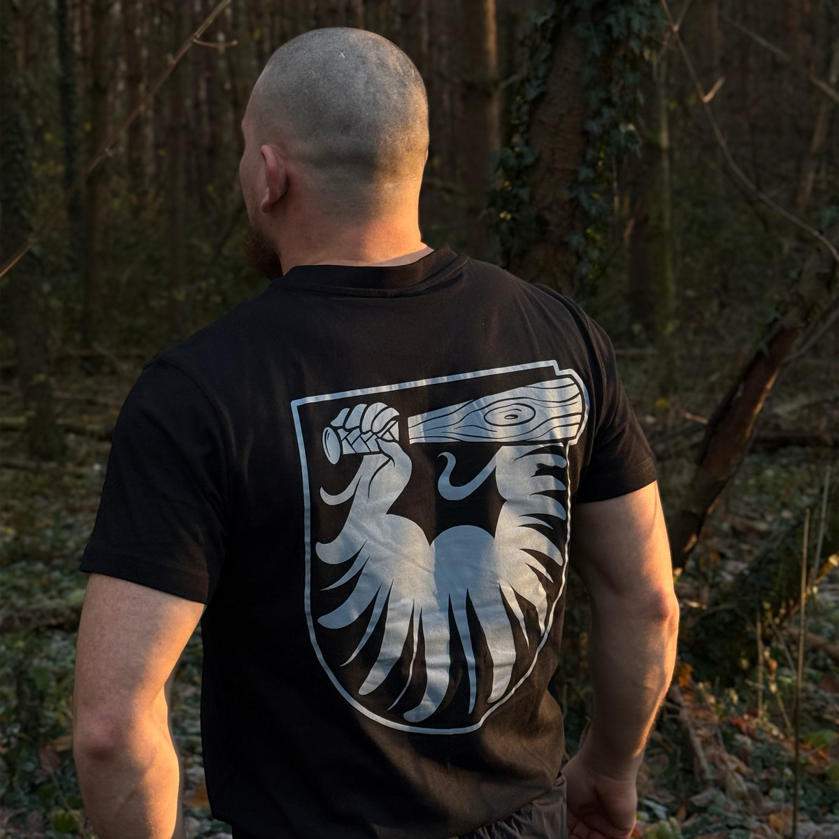 Wappen T-Shirt - Schwarz/Grau