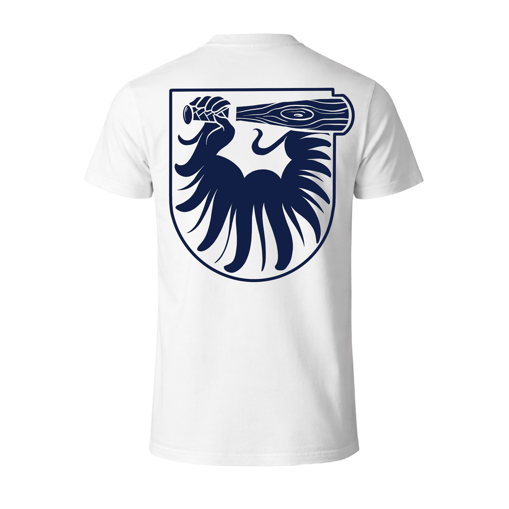 Wappen T-Shirt - Weiß/Navy